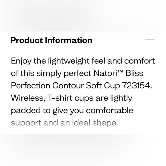 NATORI BLESS PERFECTION CONTOUR SOFT CUP BRA PEONY BRA PINK 34DD - Picture 4 of 6